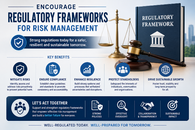 Encourage Regulatory Frameworks for Risk Management