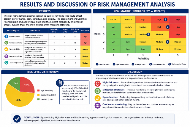 Risk management analysis results and discussion